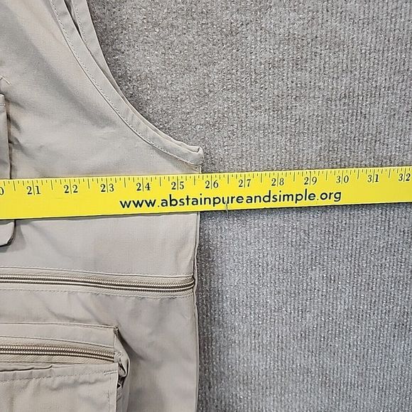 RIO BRAVO Tan Cotton Fly Fishing Tackle Safari Vest Jacket Adult Size XL NEW - Picture 6 of 8